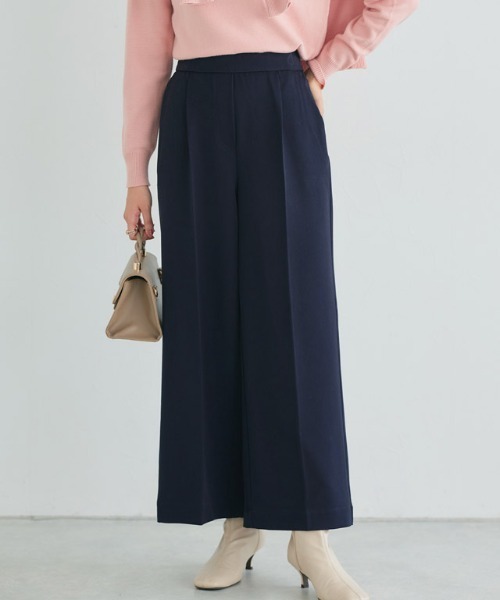 Pierrot（ピエロ）の「高見えワイドパンツ（その他パンツ・レディース・アイボリー/ダークネイビー/グレー系その他/グレイッシュベージュ/ピンク系その他/ブラック/グリーン系その他/ベージュ/ブラウン系その他/グレー系その他2/イエロー系その他/ベージュ系その他/モカ/ライトベージュ・TM/S/TLL/M/LL/PM/L/PS/PL/TL）」の22枚目の写真