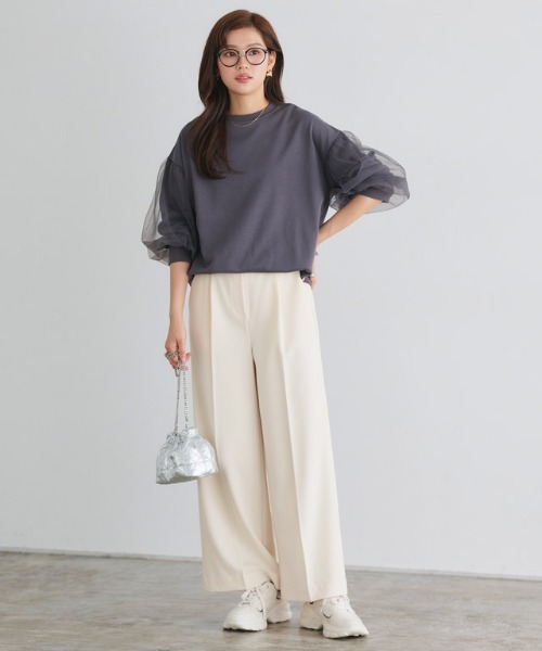 セール】高見えワイドパンツ（その他パンツ）｜Pierrot（ピエロ）の