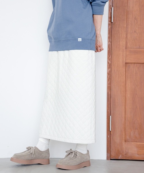 LEPSIM(レプシィム)の「キルティングスカート 964227(スカート・レディース・カーキブラウン/アイボリー/ブラック・FREE)」の4枚目の写真