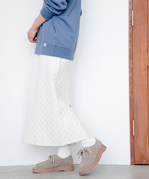 LEPSIM(レプシィム)の「キルティングスカート 964227(スカート・レディース・カーキブラウン/アイボリー/ブラック・FREE)」の5枚目の写真