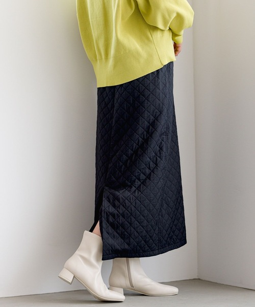 LEPSIM(レプシィム)の「キルティングスカート 964227(スカート・レディース・カーキブラウン/アイボリー/ブラック・FREE)」の13枚目の写真