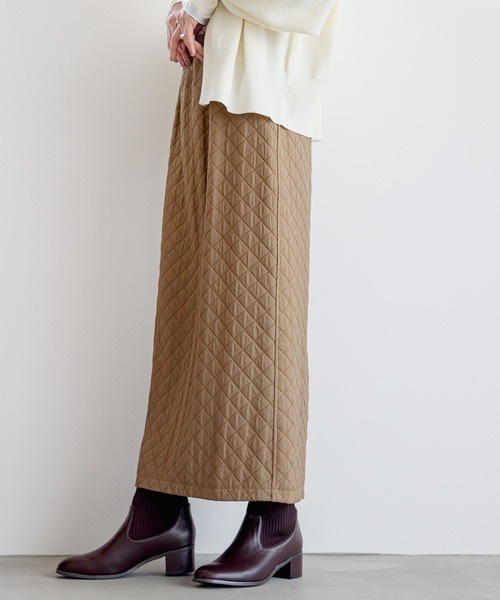 LEPSIM(レプシィム)の「キルティングスカート 964227(スカート・レディース・カーキブラウン/アイボリー/ブラック・FREE)」の19枚目の写真