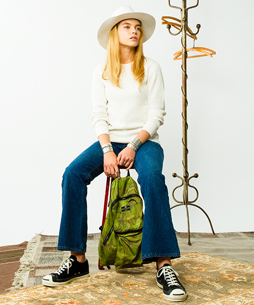 BEAMS BOY（ビームスボーイ）の「【FUDGE5月号掲載】BEAMS BOY / ヘビーワッフル クルー（Tシャツ/カットソー・レディース・ホワイト/グレー/ネイビー・ONE SIZE）」の20枚目の写真