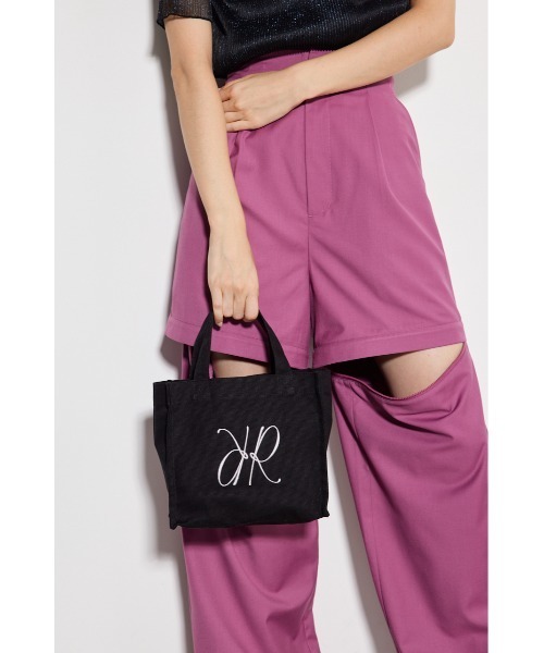 rienda（リエンダ）の「Rロゴキャンバスミニトートバッグ（トートバッグ・レディース・アイボリー/ブラック/グレー・FREE）」の21枚目の写真