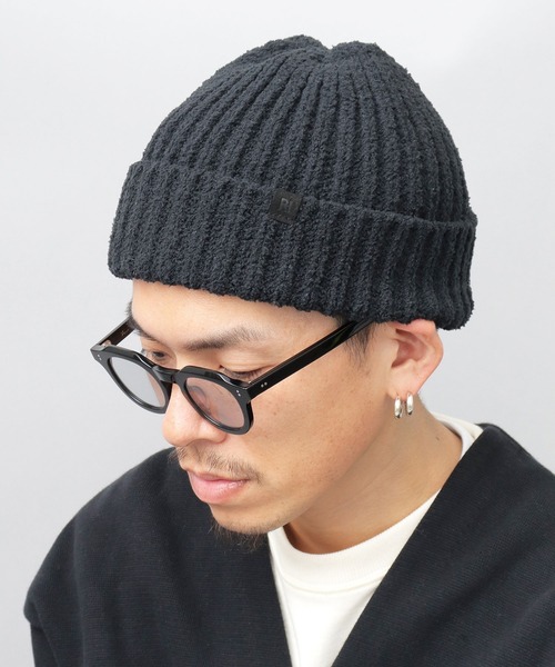 ReqHatter（レックハッター）の「リブボア ニットワッチ（ニットキャップ/ビーニー・メンズ・ブラック/ベージュ/グレー/カーキ・FREE）」の2枚目の写真