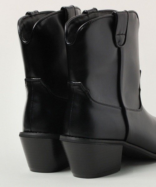 RAGEBLUE（レイジブルー）の「ショートウエスタンブーツ（ブーツ・レディース・ブラック・SMALL/MEDIUM/LARGE）」の14枚目の写真