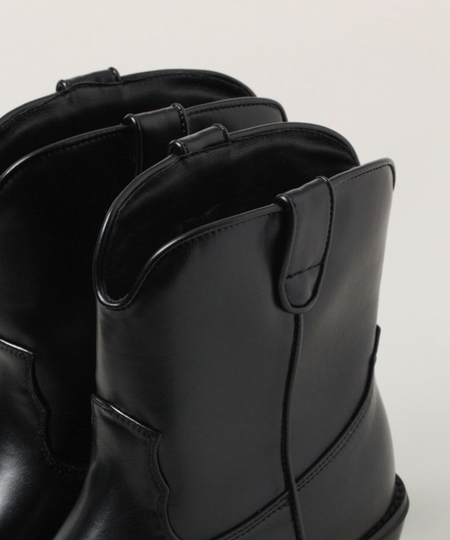 RAGEBLUE（レイジブルー）の「ショートウエスタンブーツ（ブーツ・レディース・ブラック・SMALL/MEDIUM/LARGE）」の16枚目の写真