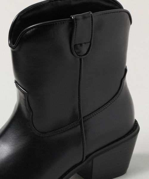 RAGEBLUE（レイジブルー）の「ショートウエスタンブーツ（ブーツ・レディース・ブラック・SMALL/MEDIUM/LARGE）」の17枚目の写真