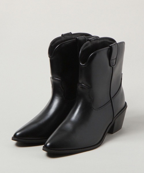 RAGEBLUE（レイジブルー）の「ショートウエスタンブーツ（ブーツ・レディース・ブラック・SMALL/MEDIUM/LARGE）」の9枚目の写真