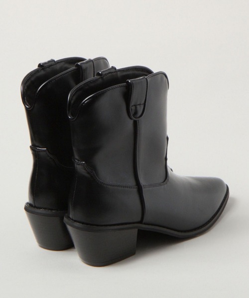 RAGEBLUE（レイジブルー）の「ショートウエスタンブーツ（ブーツ・レディース・ブラック・SMALL/MEDIUM/LARGE）」の12枚目の写真