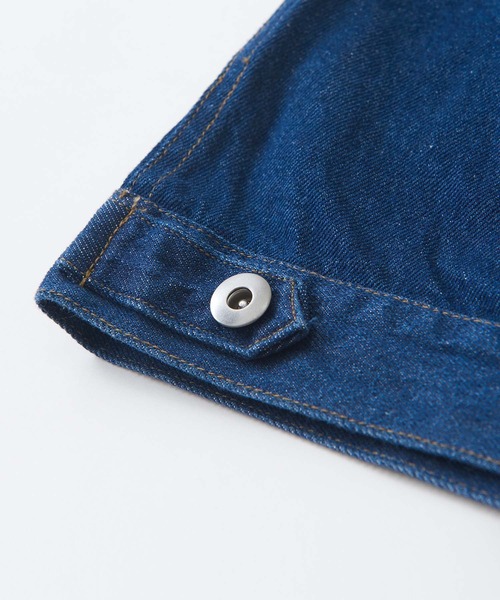CUBE SUGAR(キューブシュガー)の「WEB限定デニムアシメポケットワークジャケット(デニムジャケット・レディース・インディゴブルー/ワンウォッシュ・M)」の21枚目の写真