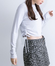 OLIVE des OLIVE | 起毛テレコ裾ドロストTシャツ　1032060210(Tシャツ/カットソー)