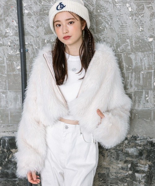 OLIVE des OLIVE（オリーブデオリーブ）の「起毛テレコ裾ドロストTシャツ　1032060210（Tシャツ/カットソー・レディース・ライトグレー/ブラック/オフホワイト・FREE）」の15枚目の写真