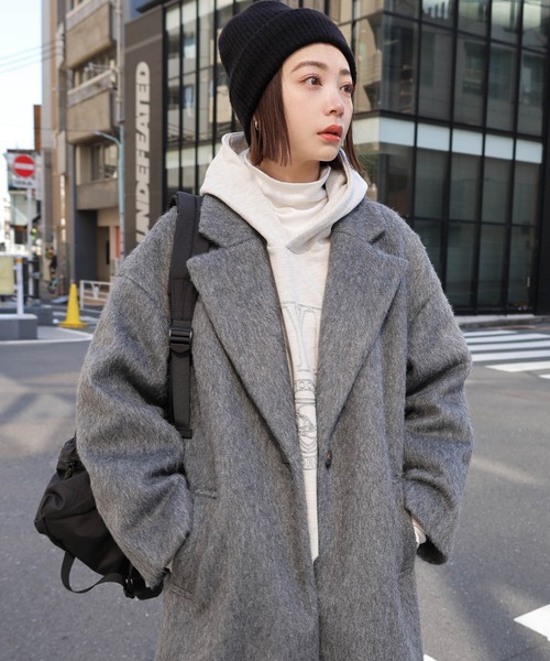 andme(アンドミー)の「リブ編みニット帽(ニットキャップ/ビーニー・レディース・オフホワイト/ブラウン/グリーン系/ブラック/ライトブルー/オレンジ・FREE)」の19枚目の写真