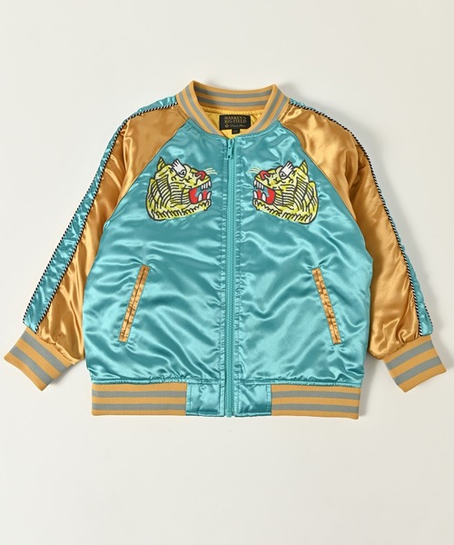 BIG FIELD（ビッグフィールド）の「スカジャン（90～150cm）（スカジャン・キッズ・ブラック/エメラルド・90/100/110/120/130/140/150）」の7枚目の写真