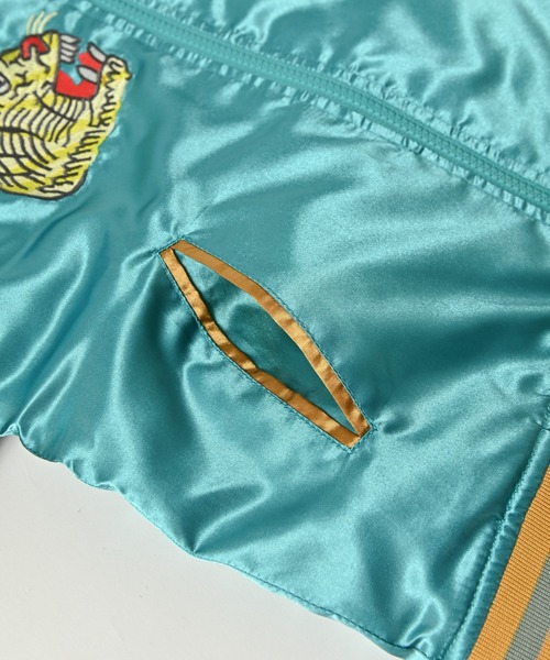 BIG FIELD（ビッグフィールド）の「スカジャン（90～150cm）（スカジャン・キッズ・ブラック/エメラルド・90/100/110/120/130/140/150）」の11枚目の写真