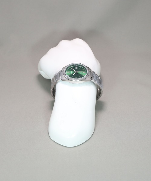 新品 CASIO Collection グリーンカラー デイトアナログモデル