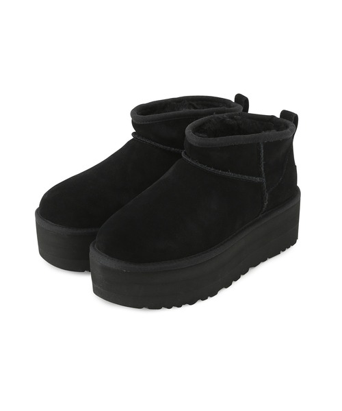 SALON adam et rope'（サロン アダム エ ロペ）の「【UGG（アグ）】クラシックウルトラミニプラットフォーム（ブーツ・レディース・ブラック/キャメル・22cm/23.0cm/24.0cm/25.0cm）」の6枚目の写真