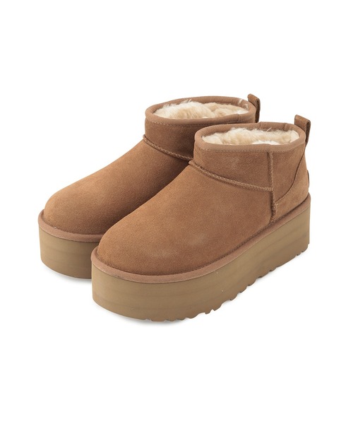 SALON adam et rope'（サロン アダム エ ロペ）の「【UGG（アグ）】クラシックウルトラミニプラットフォーム（ブーツ・レディース・ブラック/キャメル・22cm/23.0cm/24.0cm/25.0cm）」の7枚目の写真