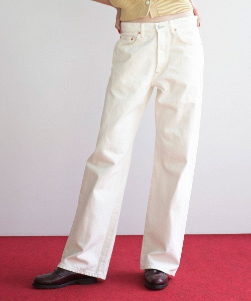 THE SHINZONE（ザ　シンゾーン）の「BAGGY JEANS バギー ジーンズ デニム パンツ（デニムパンツ・レディース・ブルー/ホワイト・38/34/36/32）」の2枚目の写真