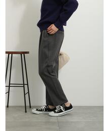 Samansa Mos2 blue | 【吸湿発熱】マルチスタイルテーパードパンツ(その他パンツ)