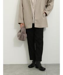 Samansa Mos2 blue | 【吸湿発熱】マルチスタイルテーパードパンツ(その他パンツ)