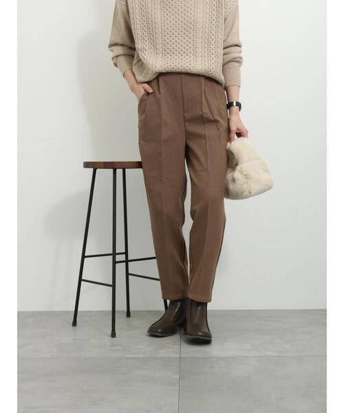 Samansa Mos2 blue（サマンサモスモスブルー）の「【吸湿発熱】マルチスタイルテーパードパンツ（その他パンツ・レディース・チャコールグレー/カーキ/キャメル/キナリ/ベージュ/ネイビー/ブラック・S/L/M/SS）」の20枚目の写真