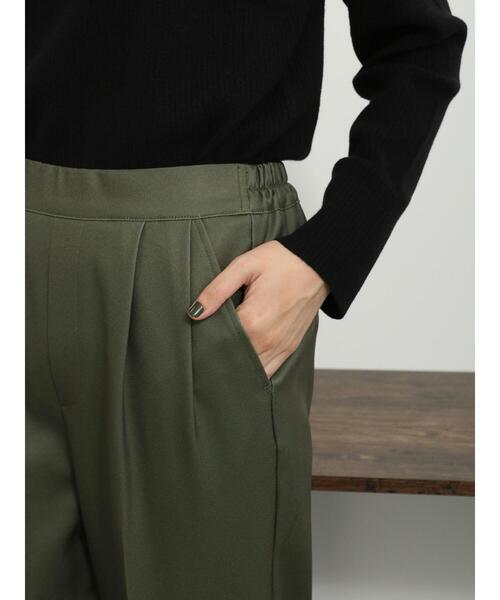 Samansa Mos2 blue（サマンサモスモスブルー）の「【吸湿発熱】マルチスタイルテーパードパンツ（その他パンツ・レディース・チャコールグレー/カーキ/キャメル/キナリ/ベージュ/ネイビー/ブラック・S/L/M/SS）」の13枚目の写真