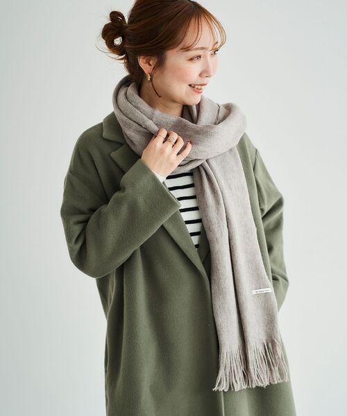 le.coeur blanc（ルクールブラン）の「シャギーカラーストール（ストール/ショール・レディース・ライトグレー/ベージュ/サックスブルー・FREE）」の6枚目の写真