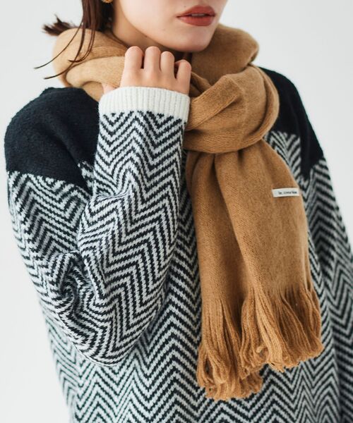 le.coeur blanc（ルクールブラン）の「シャギーカラーストール（ストール/ショール・レディース・ライトグレー/ベージュ/サックスブルー・FREE）」の15枚目の写真