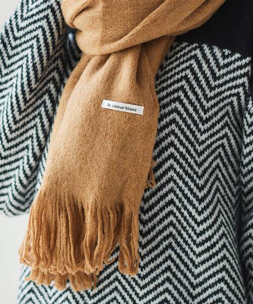 le.coeur blanc（ルクールブラン）の「シャギーカラーストール（ストール/ショール・レディース・ライトグレー/ベージュ/サックスブルー・FREE）」の17枚目の写真