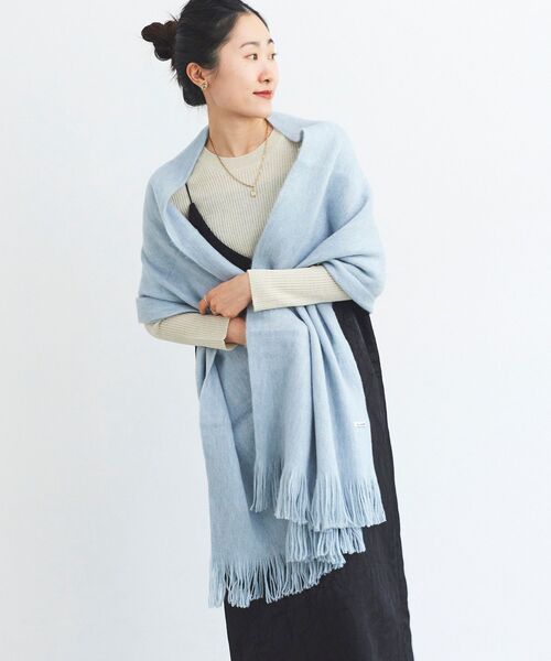 le.coeur blanc（ルクールブラン）の「シャギーカラーストール（ストール/ショール・レディース・ライトグレー/ベージュ/サックスブルー・FREE）」の21枚目の写真