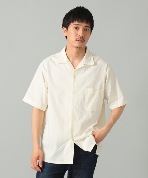 レモンA VONTADE コットンリネン オープンカラーシャツ BEAMS F（ビームスF）*A VONTADE / コットンリネン オープン