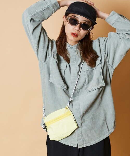 TAIKAN（テイケン）の「限定展開 TAIKAN/テイケン SACOCHE SMALL / サコッシュスモール / ボディバッグ ミニバッグ（ボディバッグ/ウエストポーチ・メンズ・イエロー/ベージュ/ブラック/グリーン/サックスブルー/ラベンダー/ブルーグリーン/オリーブ・ONE SIZE）」の8枚目の写真