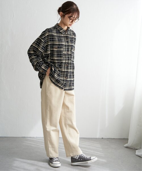 LBC（エルビーシー）の「モールチェックＣＰＯシャツ（シャツ/ブラウス・レディース・グリーン/ブラック・M）」の20枚目の写真
