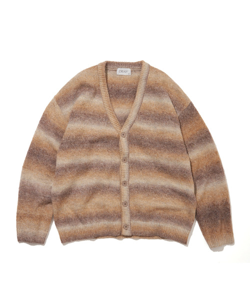 VENCEEXCHANGE（ヴァンスエクスチェンジ）の「総柄ニットVカーディガン（カーディガン/ボレロ・メンズ・グレー系その他/ネイビー/ホワイト/ブルー/マスタード/ブラック/ダークグリーン/ベージュ/チャコールグレー/ターコイズブルー・L/M）」の5枚目の写真