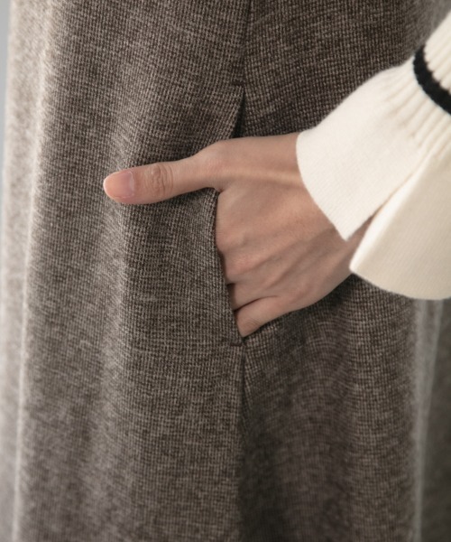 M.deux（エムドゥ）の「[[ベロアパイピングジャンパースカート]]（ジャンパースカート・レディース・ブラック/ブラウン・MEDIUM）」の10枚目の写真