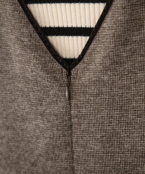 M.deux（エムドゥ）の「[[ベロアパイピングジャンパースカート]]（ジャンパースカート・レディース・ブラック/ブラウン・MEDIUM）」の11枚目の写真