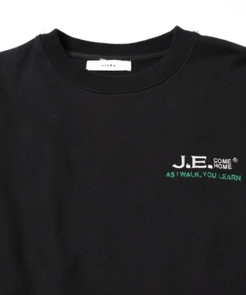 JIEDA(ジエダ)の「JE EMBROIDERY SWEAT CREW(スウェット・メンズ・ブラック/グレー・1/2)」の10枚目の写真