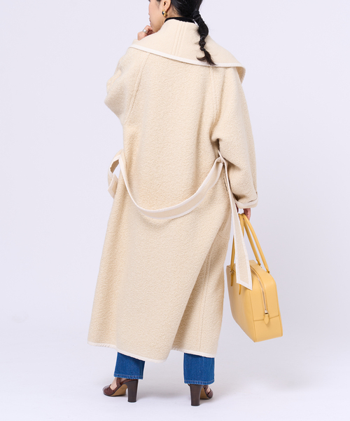 美品　IENA イエナ　アイボリー　コート　レディース IENA（イエナ）の「RICCHERI ショールコート（その他アウター）」 - WEAR