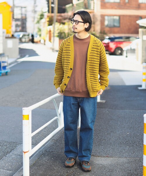 B:MING by BEAMS(ビーミングバイビームス)の「メッシュ V ガーディガン(カーディガン/ボレロ・メンズ・ブラック/ホワイト系その他5/イエロー系その他5・X-LARGE/LARGE/MEDIUM/SMALL)」の8枚目の写真