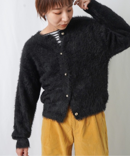 ルカ LUCA☆定1万☆クリスタルボタン 薄手 カーディガン☆E-M 5063 LUCA⁄LADY LUCK LUCA（ルカ⁄レディラックルカ）の「LC⁄LLL フェザー