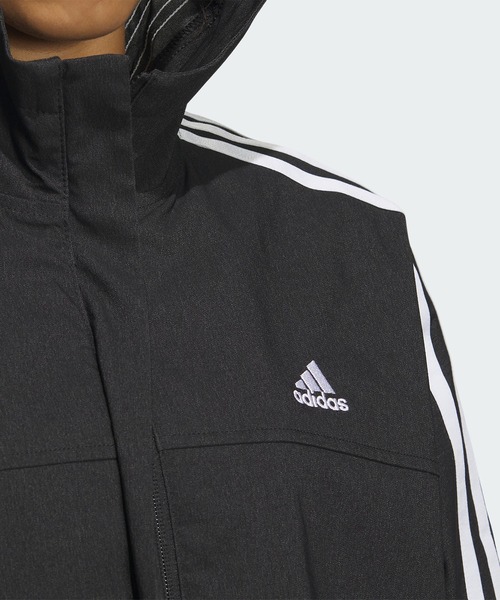 adidas（アディダス）の「シーズナル スポーツウェア ルーズフィット デニムルック クロスジャケット / アディダス adidas（マウンテンパーカー・レディース・ブラック/ピンク系その他/ネイビー・XX-LARGE/MEDIUM/SMALL/LARGE/X-LARGE）」の6枚目の写真