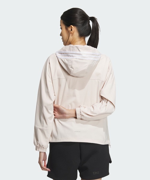 adidas（アディダス）の「シーズナル スポーツウェア ルーズフィット デニムルック クロスジャケット / アディダス adidas（マウンテンパーカー・レディース・ブラック/ピンク系その他/ネイビー・XX-LARGE/MEDIUM/SMALL/LARGE/X-LARGE）」の9枚目の写真