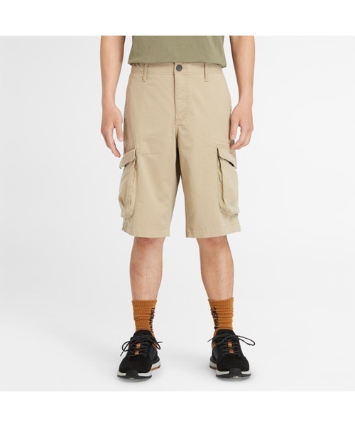 Timberland（ティンバーランド）の「ヘリテージ リラックス ツイル カーゴ ショーツ メンズ（カーゴパンツ・メンズ・ライトブラウン/ダークブルー・29inch/30inch/31inch/32inch/33inch/34inch/36inch/38inch）」の2枚目の写真