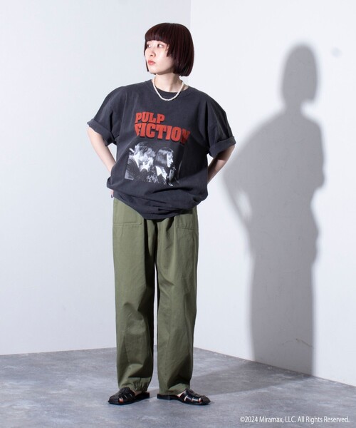 GOOD ROCK SPEED（グッドロックスピード）の「【新柄追加】【GOOD ROCK SPEED】PLUP FICTION ピグメントTシャツ（Tシャツ/カットソー・メンズ・ブラック系その他/ブラック系その他3/ブラック系その他2/ブラック系その他4・M/L）」の11枚目の写真