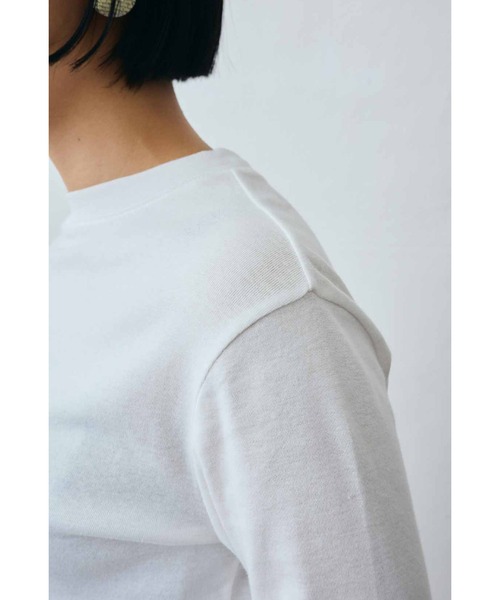 MEDE19F（メデジュウキュウ）の「ＭＥＤＥ１９Ｆ　エアリーな風合いの吸湿発熱コットンクルーネックトップス（Tシャツ/カットソー・レディース・ブラック/チャコールグレー/オフホワイト・X-LARGE/XX-LARGE/LARGE/MEDIUM）」の14枚目の写真