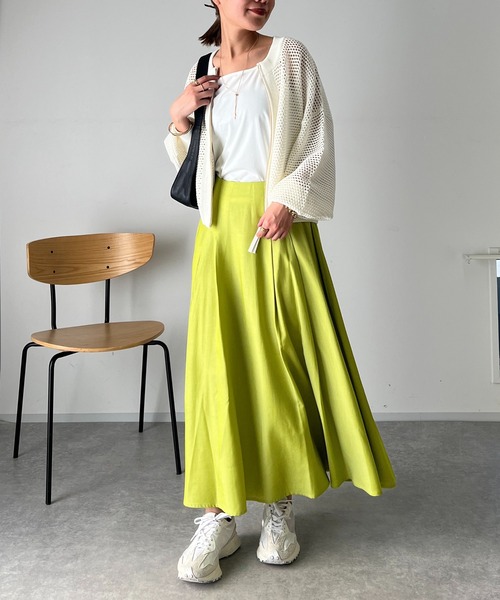 un dix cors（アンディコール）の「リヨセルタックフレアスカート（スカート・レディース・グリーン/チャコールグレー/インディゴブルー・FREE）」の11枚目の写真