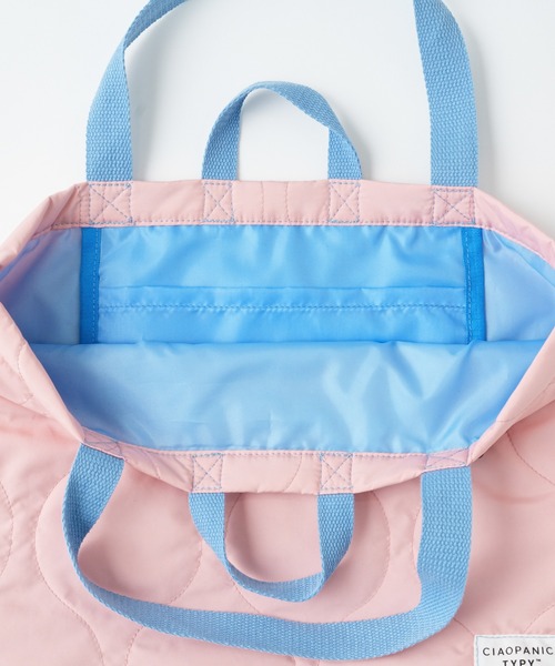 CIAOPANIC TYPY（チャオパニックティピー）の「【WEB限定】【KIDS】【New TYPY Life】キルティングレッスンバッグ（トートバッグ・キッズ・カーキ/ブラック/ピンク・ONE SIZE）」の18枚目の写真