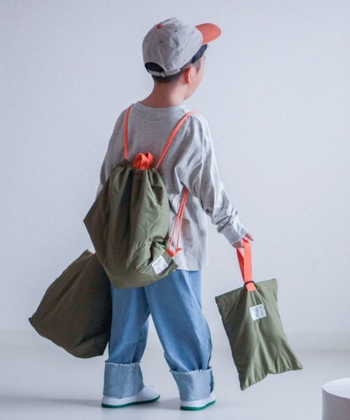 CIAOPANIC TYPY（チャオパニックティピー）の「【WEB限定】【KIDS】【New TYPY Life】キルティングレッスンバッグ（トートバッグ・キッズ・カーキ/ブラック/ピンク・ONE SIZE）」の21枚目の写真